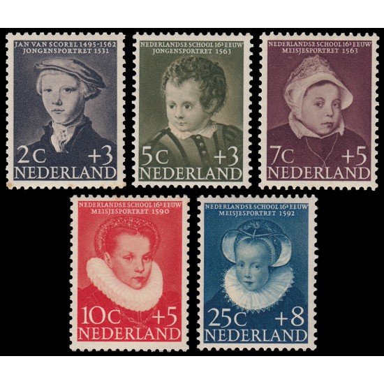 Holanda Netherlands 661/65 1956 En beneficio de obras para la infancia MNH Holanda Netherlands 661/65 1956 En beneficio de obras para la infancia MNH