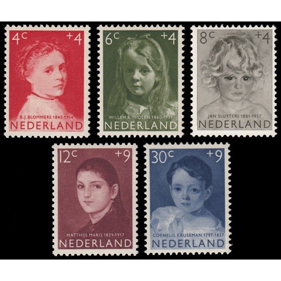 Holanda Netherlands 680/84 1957 En beneficio de obras para la infancia MNH Holanda Netherlands 680/84 1957 En beneficio de obras para la infancia MNH