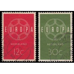Holanda Netherlands 708/09 1959 Europa Usados Holanda Netherlands 708/09 1959 Europa Usados