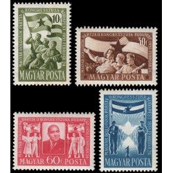 Hungría Hungary 982/85 1951 2 Congreso del Partido nacional de los trabajadores MNH Hungría Hungary 982/85 1951 2 Congreso del Partido nacional de los trabajadores MNH
