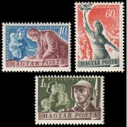 Hungría Hungary 976/78 1950 Por la paz MNH Hungría Hungary 976/78 1950 Por la paz MNH