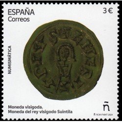España Spain 5778 2024 Numismática Moneda visigoda Rey Suintila MNH España Spain 5778 2024 Numismática Moneda visigoda Rey Suintila MNH