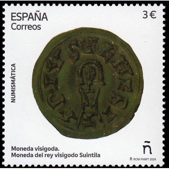 España Spain 5778 2024 Numismática Moneda visigoda Rey Suintila MNH España Spain 5778 2024 Numismática Moneda visigoda Rey Suintila MNH