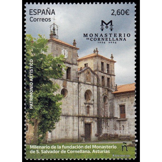 España Spain 5774 2024 Patrimonio artístico Milenario del Monasterio de San Salvador de Cornellana Asturias MNH España Spain 5774 2024 Patrimonio artístico Milenario del Monasterio de San Salvador de Cornellana Asturias MNH