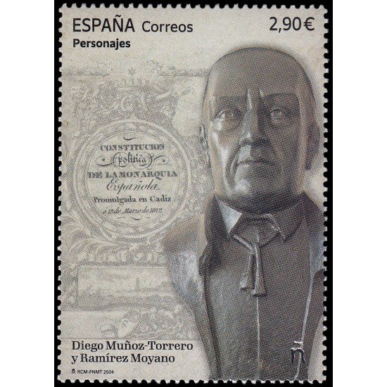 España Spain 5772 2024 Personajes Diego Muñoz-Torrero y Ramírez Moyano MNH España Spain 5772 2024 Personajes Diego Muñoz-Torrero y Ramírez Moyano MNH
