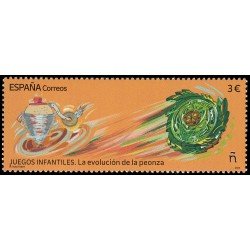 España Spain 5801 2024 Juegos infantiles La evolución de la peonza MNH España Spain 5801 2024 Juegos infantiles La evolución de la peonza MNH