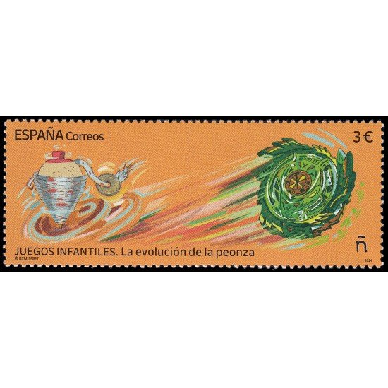España Spain 5801 2024 Juegos infantiles La evolución de la peonza MNH España Spain 5801 2024 Juegos infantiles La evolución de la peonza MNH
