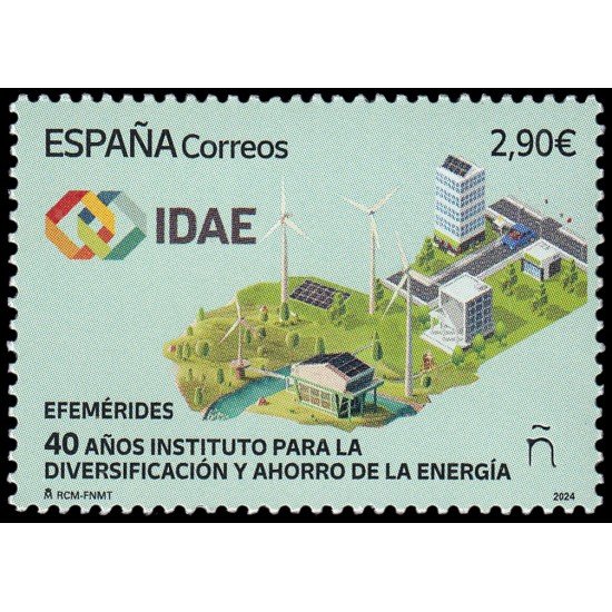 España Spain 5796 2024 Efemérides 40 años Instituto para la diversificación y ahorro de la energía IDAE MNH España Spain 5796 2024 Efemérides 40 años Instituto para la diversificación y ahorro de la energía IDAE MNH