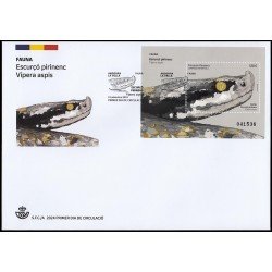 Andorra Española 561 2024 Fauna Escurçó pirinenc Vispera aspis SPD Sobre Primer Día Andorra Española 561 2024 Fauna Escurçó pirinenc Vispera aspis SPD Sobre Primer Día