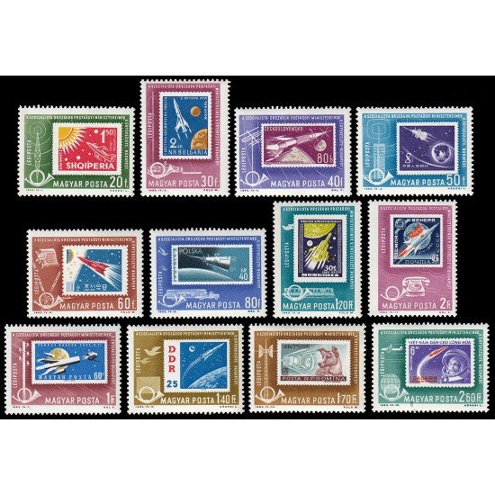 Hungría Hungary A 258/69 1963 Conferencia de ministros de Correos en Budapest MNH Hungría Hungary A 258/69 1963 Conferencia de ministros de Correos en Budapest MNH