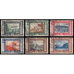 Italia Italy Aéreo 42/47 1933 Viaje de Graf Zeppelin a Río de Janeiro con correo italiano Usados Italia Italy Aéreo 42/47 1933 Viaje de Graf Zeppelin a Río de Janeiro con correo italiano Usados