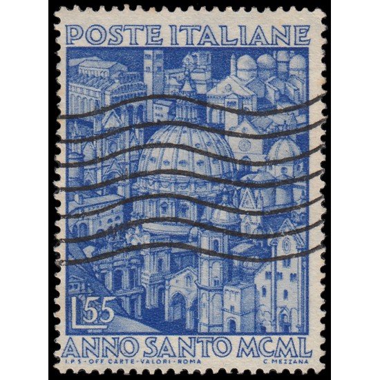 Italia Italy 559 1950 Año Santo Vistas de iglesias de Roma Usado Italia Italy 559 1950 Año Santo Vistas de iglesias de Roma Usado