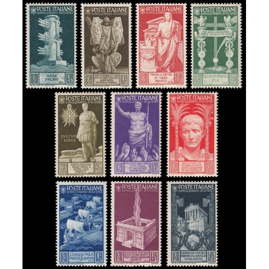 Italia Italy 396/05 1937 Bimilenario del nacimiento del emperador Augusto MNH