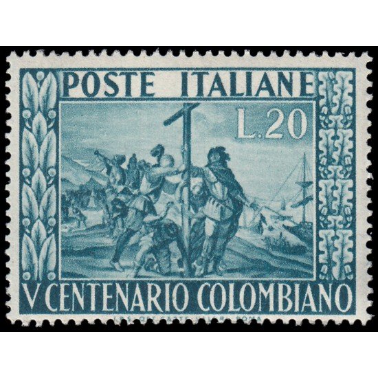 Italia Italy 597 1951 5 Centenario del nacimiento de Cristobal Colón MNH Italia Italy 597 1951 5 Centenario del nacimiento de Cristobal Colón MNH