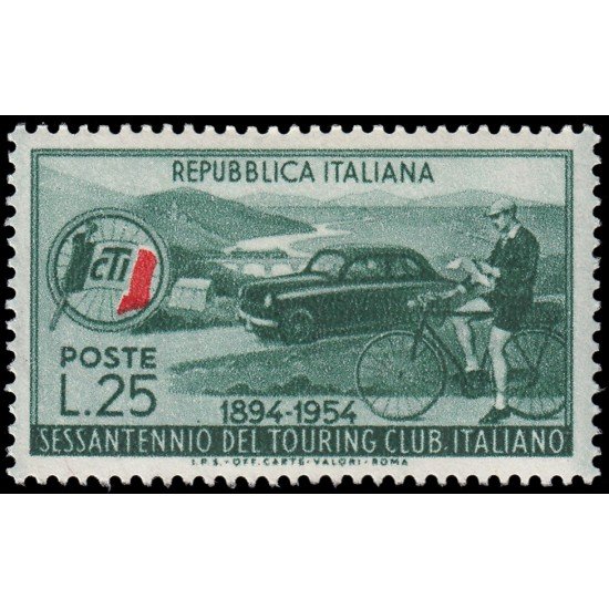 Italia Italy 680 1954 60 aniv. del Touring Club italiano MNH