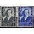 Bélgica 456/57 1937 Concurso inter. de música Eugène Ysaye Reina Elisabeth MNH