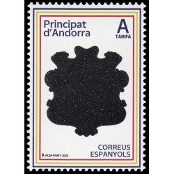 Andorra Española 552 2024 Bandera y escudo de Andorra MNH Tarifa A Andorra Española 552 2024 Bandera y escudo de Andorra MNH Tarifa A