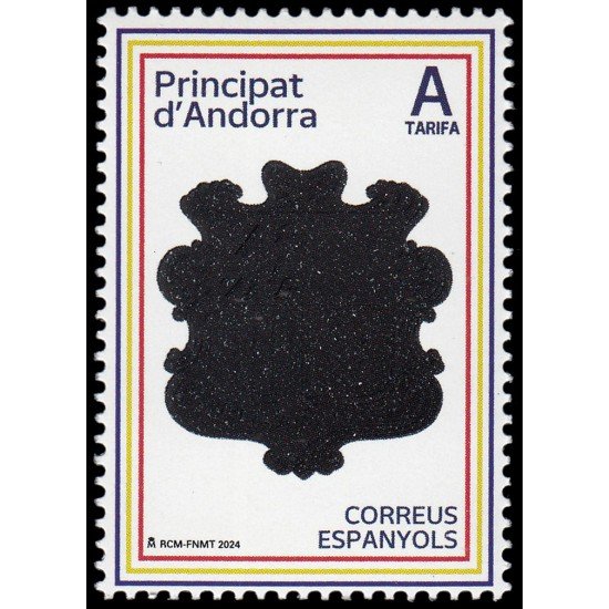 Andorra Española 552 2024 Bandera y escudo de Andorra MNH Tarifa A Andorra Española 552 2024 Bandera y escudo de Andorra MNH Tarifa A