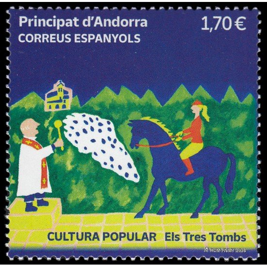 Andorra Española 553 2024 Cultura popular Els tres tombs MNH