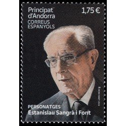 Andorra Española 556 2024 Personajes Estanislau Sangrà i Font MNH Andorra Española 556 2024 Personajes Estanislau Sangrà i Font MNH