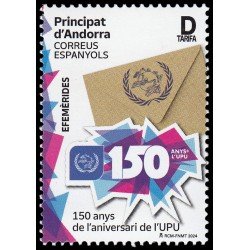 Andorra Española 563 2024 150 aniv. de la U.P.U. MNH Tarifa D Andorra Española 563 2024 150 aniv. de la U.P.U. MNH Tarifa D