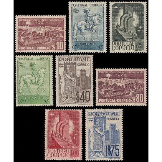 Portugal 608/15 1940 800 aniv. de la fundación y 300 aniv. de la restauración de la Nación MNH Portugal 608/15 1940 800 aniv. de la fundación y 300 aniv. de la restauración de la Nación MNH