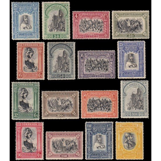 Portugal 491/06 1928 300 aniv. Independencia MH Portugal 491/06 1928 300 aniv. Independencia MH