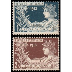 Portugal 224/25 1913 Festivales de Lisboa Sobretasa obligatoria a favor de los pobres MNH Portugal 224/25 1913 Festivales de Lisboa Sobretasa obligatoria a favor de los pobres MNH