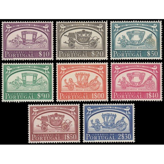Portugal 752/59 1952 Museo Nacional de carrozas MNH Portugal 752/59 1952 Museo Nacional de carrozas MNH