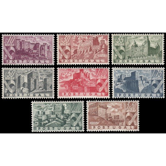 Portugal 675/82 1946 Castillos diversos MNH Portugal 675/82 1946 Castillos diversos MNH