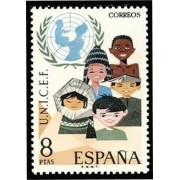 España Spain 2054 1971 XXV Aniversario del Unicef MNH