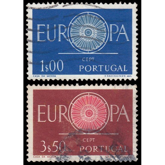 Portugal 879/80 1960 Europa Usados