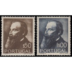 Portugal 740/41 1951 Centenario del nacimiento del poeta Guerra Junqueiro MNH Portugal 740/41 1951 Centenario del nacimiento del poeta Guerra Junqueiro MNH