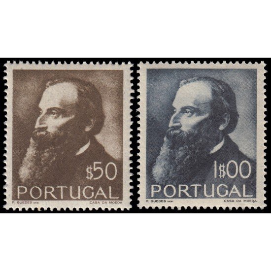 Portugal 740/41 1951 Centenario del nacimiento del poeta Guerra Junqueiro MNH Portugal 740/41 1951 Centenario del nacimiento del poeta Guerra Junqueiro MNH