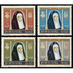 Portugal 853/56 1958 5 Centenario del nacimiento de la reina Doña Leonor MNH