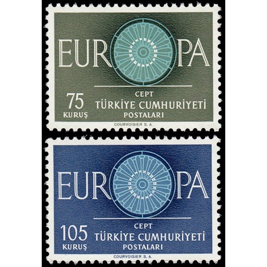 Turquía Turkey 1567/68 1960 Europa MNH Turquía Turkey 1567/68 1960 Europa MNH