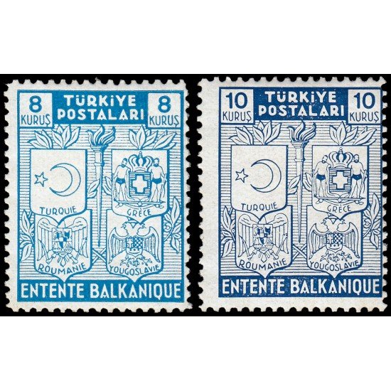Turquía Turkey 934/35 1940 Sellos de la Entente balcánica MH Turquía Turkey 934/35 1940 Sellos de la Entente balcánica MH