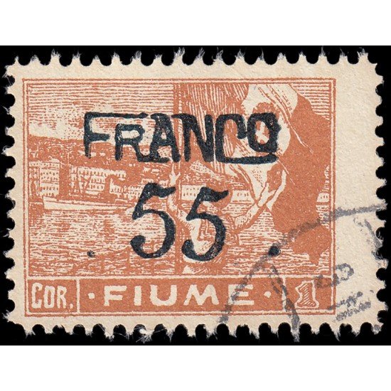Italia Italy Fiume 91 1919 Sellos con sobrecarga Usados