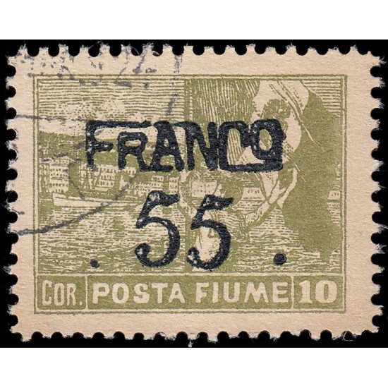 Italia Italy Fiume 95 1919 Sellos con sobrecarga Usados Italia Italy Fiume 95 1919 Sellos con sobrecarga Usados