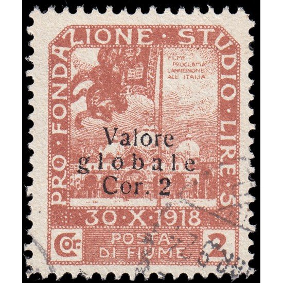 Italia Italy Fiume 79 1919 Sellos de 1919 Pro Studio con sobrecarga Usados Italia Italy Fiume 79 1919 Sellos de 1919 Pro Studio con sobrecarga Usados