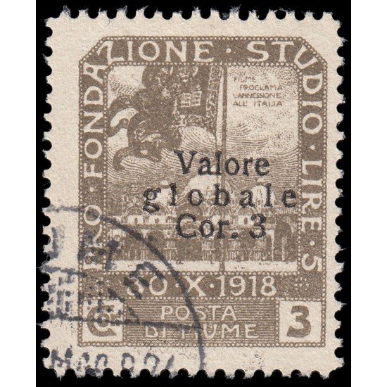 Italia Italy Fiume 80 1919 Sellos de 1919 Pro Studio con sobrecarga Usados Italia Italy Fiume 80 1919 Sellos de 1919 Pro Studio con sobrecarga Usados