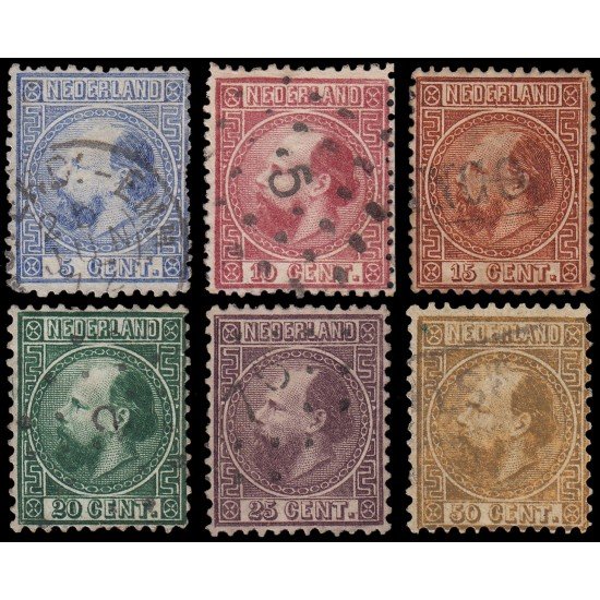 Holanda Netherlands 7/12 1867 Rey Guillermo III Usados Holanda Netherlands 7/12 1867 Rey Guillermo III Usados