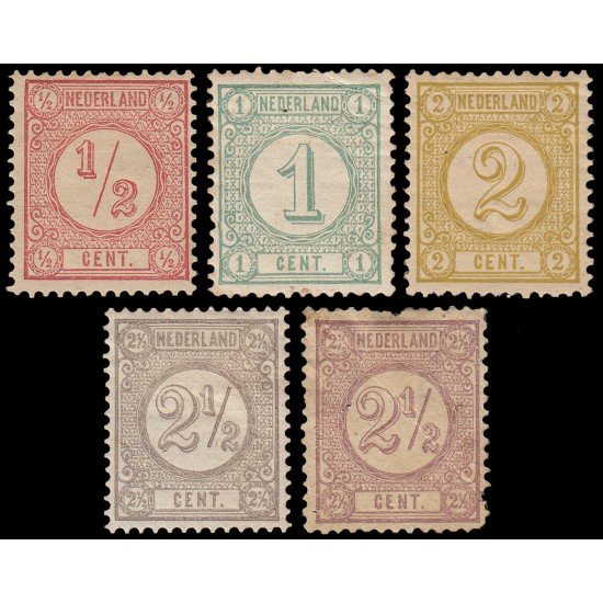 Holanda Netherlands 30/33+33a 1876-94 Número MH Holanda Netherlands 30/33+33a 1876-94 Número MH