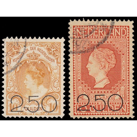 Holanda Netherlands 96/97 1920 Reina Guillermina Sobrecarga Usados Holanda Netherlands 96/97 1920 Reina Guillermina Sobrecarga Usados