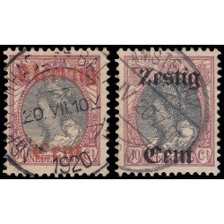 Holanda Netherlands 94/95 1919 Sellos de 1909 con sobrecarga Usados Holanda Netherlands 94/95 1919 Sellos de 1909 con sobrecarga Usados