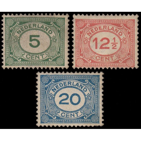 Holanda Netherlands 103/05 1921 Cifra tipo Vürtheim MNH Holanda Netherlands 103/05 1921 Cifra tipo Vürtheim MNH