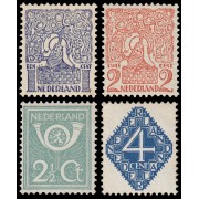 Holanda Netherlands 107/10 1923 León Cuerno Número MNH