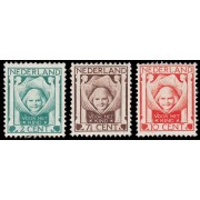 Holanda Netherlands 159/61 1924 En beneficio de obras para la infancia MNH