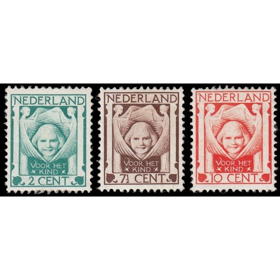 Holanda Netherlands 159/61 1924 En beneficio de obras para la infancia MNH Holanda Netherlands 159/61 1924 En beneficio de obras para la infancia MNH