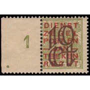 Holanda Netherlands 129 1923 Con bandeleta Sello de Servicios no emitido con sobrecarga MH